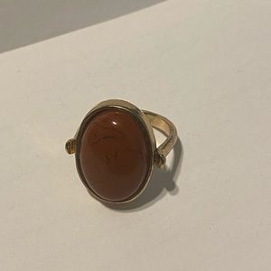 Orange Faux Gem Ring